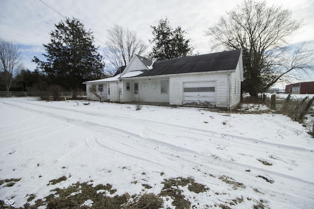 view of front of home