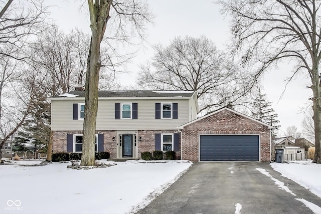 view of property with a garage