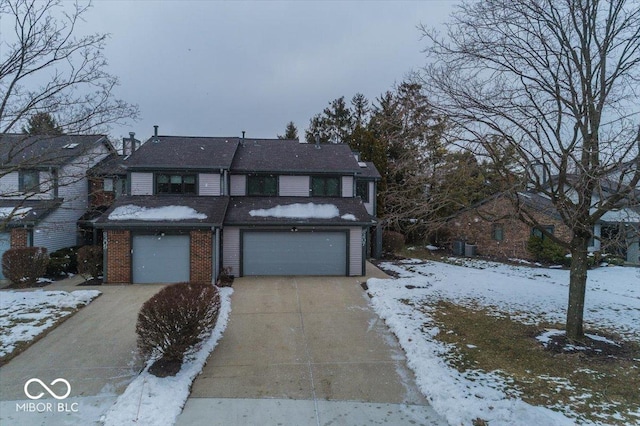 front of property featuring a garage