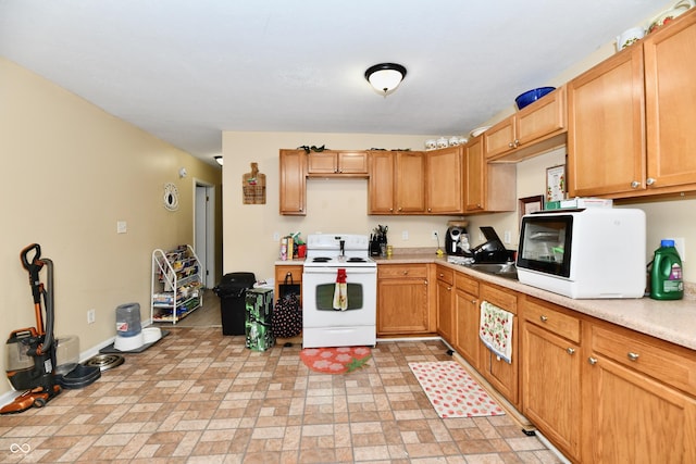 kitchen featuring white appliances