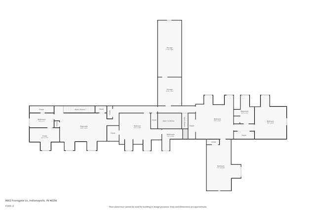 8602 Frontgate Ln, Indianapolis, IN 46256 - floor plan / room layout