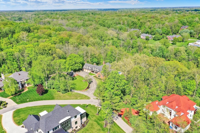 8602 Frontgate Ln, Indianapolis, IN 46256 - aerial perspective of suburban area featuring a heavily wooded area