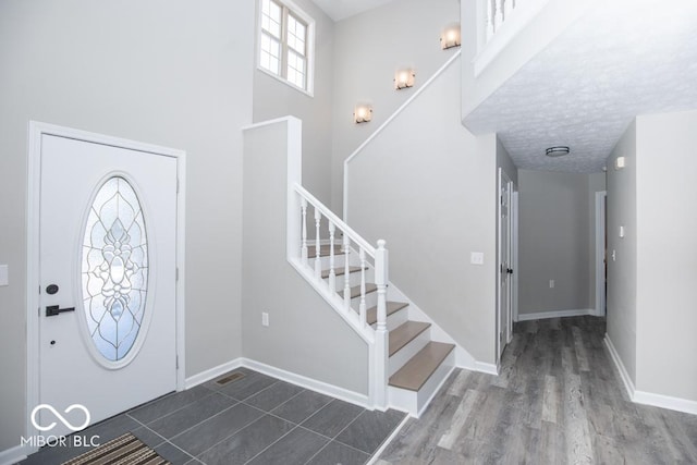 entrance foyer with a high ceiling