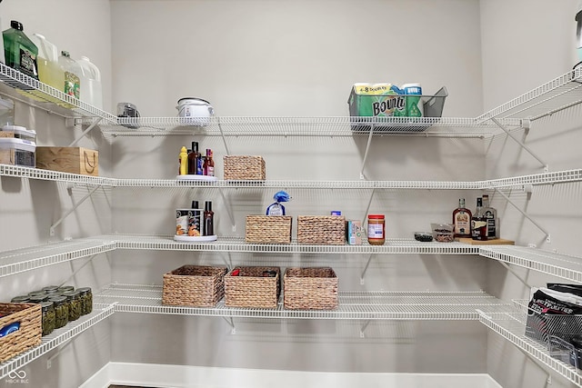 view of pantry