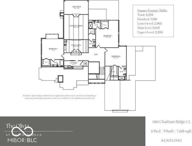1461 Chatham Ridge Ct, Westfield, IN 46074 - room layout