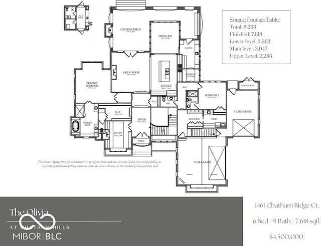 1461 Chatham Ridge Ct, Westfield, IN 46074 - property floor plan