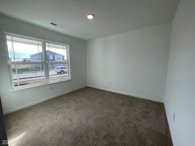 view of carpeted empty room