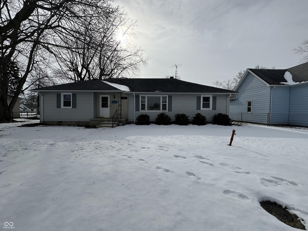 view of ranch-style home