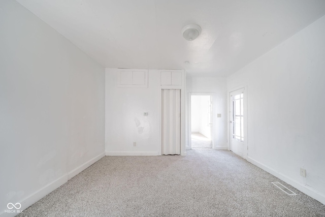 view of carpeted empty room