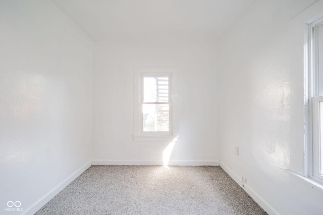 view of carpeted empty room