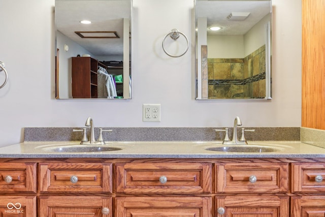 bathroom featuring vanity