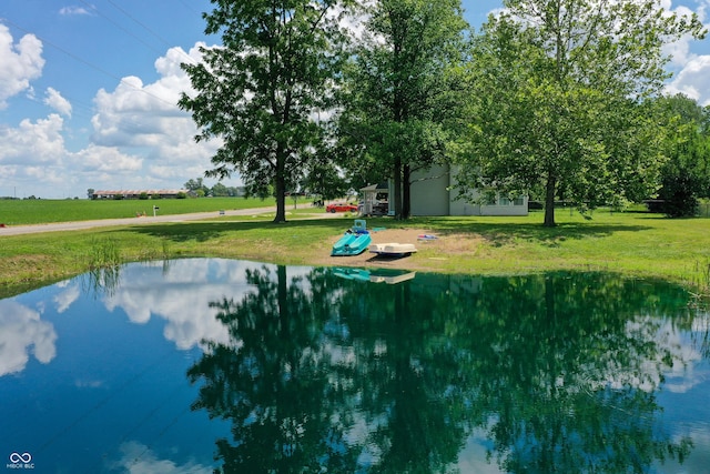 5378 E County Road 600 S, Walton, IN 46994 - view of pool featuring a water view and a lawn