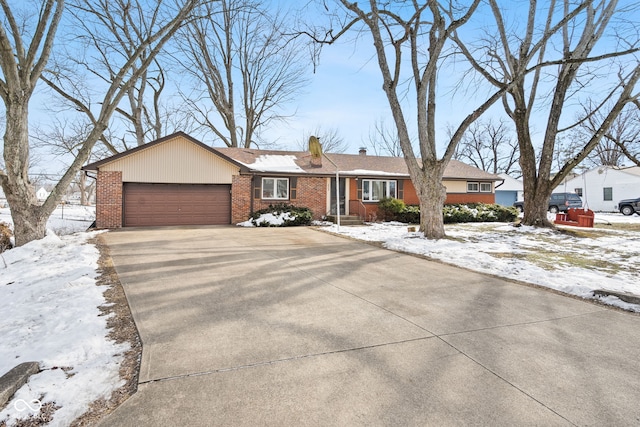 ranch-style house with a garage