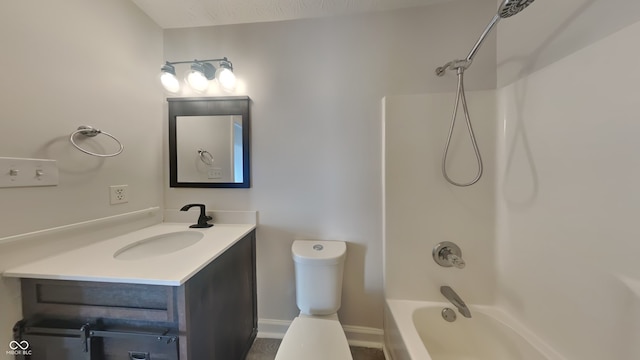 bathroom featuring shower / bathing tub combination and vanity