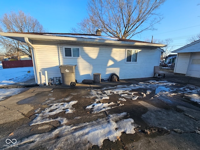 view of back of property