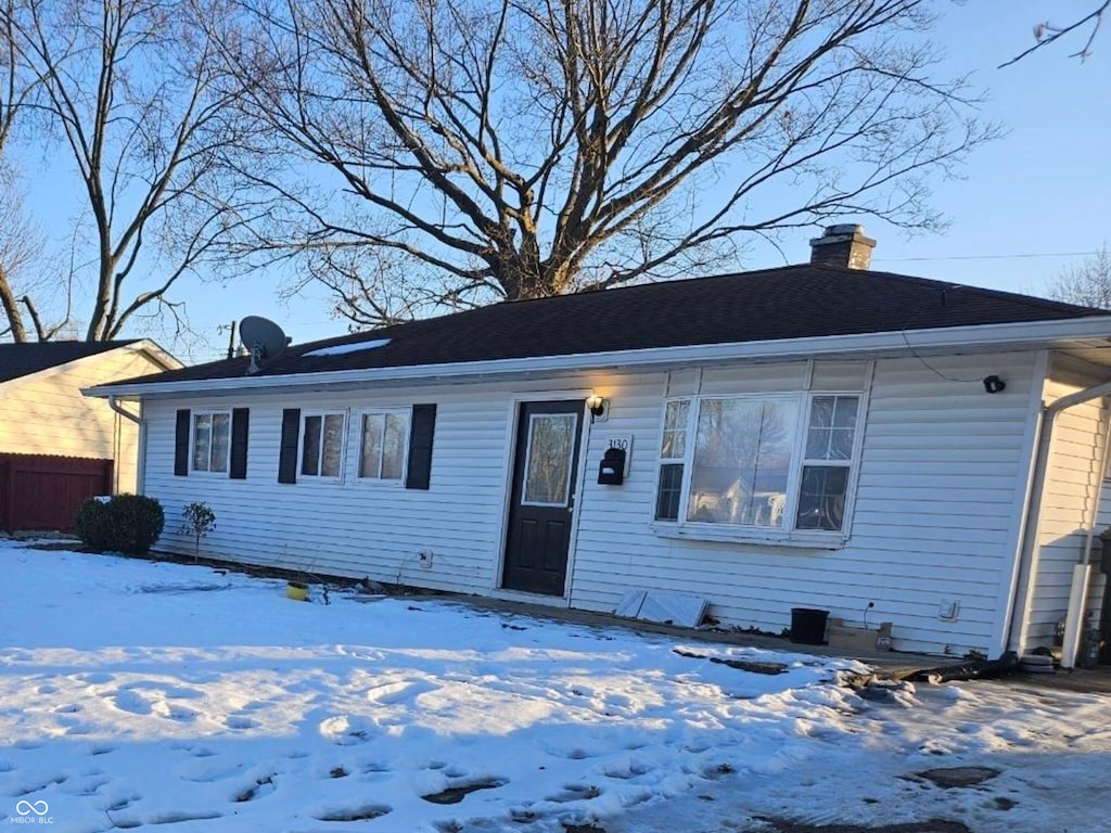 view of ranch-style home