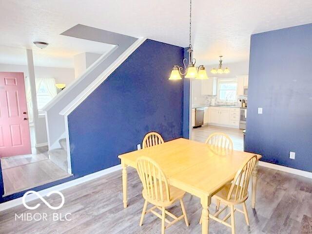 dining room featuring light hardwood / wood-style flooring