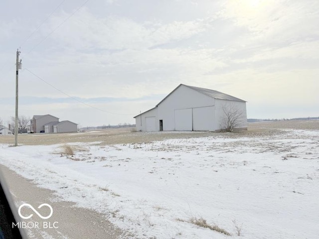 view of snow covered structure