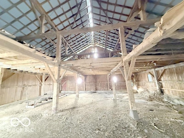 view of horse barn