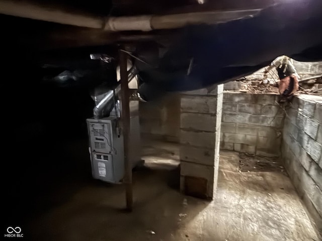 view of basement