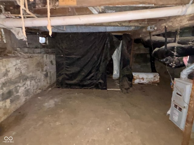 view of basement