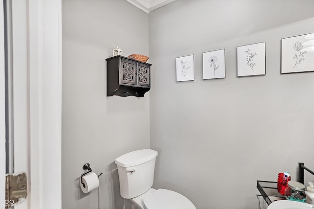 bathroom featuring toilet