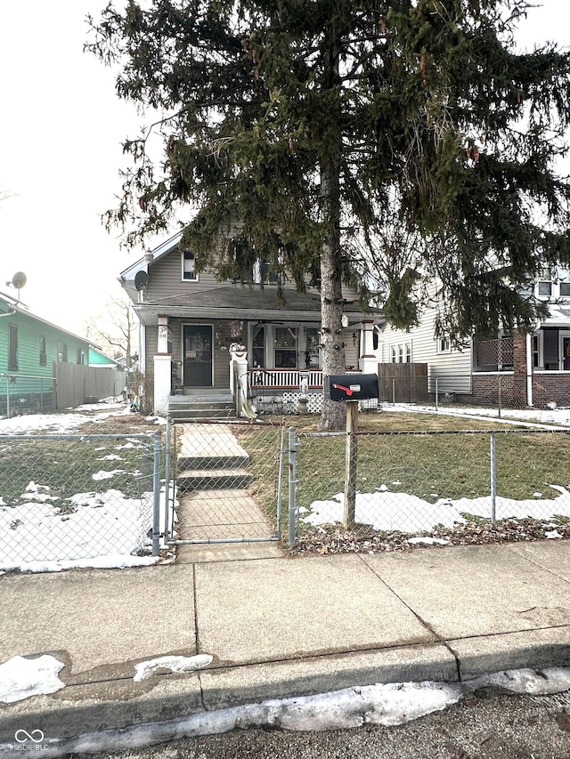 view of front facade with a porch