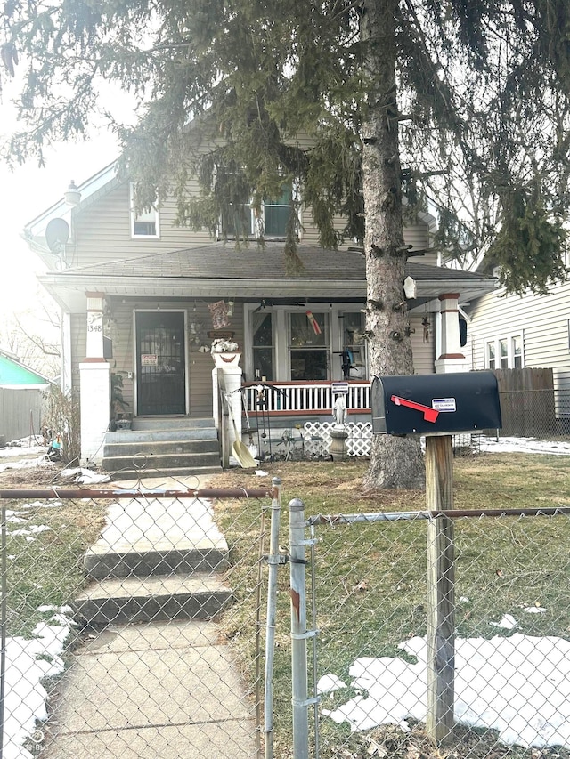 bungalow with a porch