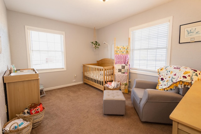 bedroom featuring carpet flooring