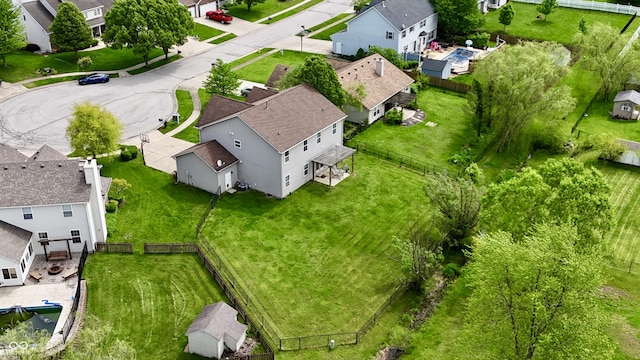 861 Stardust Ct, Franklin, IN 46131 - drone / aerial view featuring a residential view