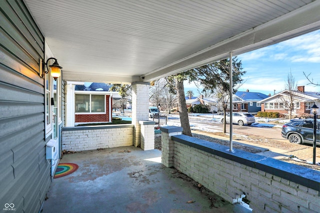 view of patio / terrace with a porch