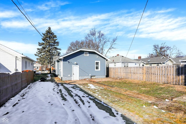 view of back of property