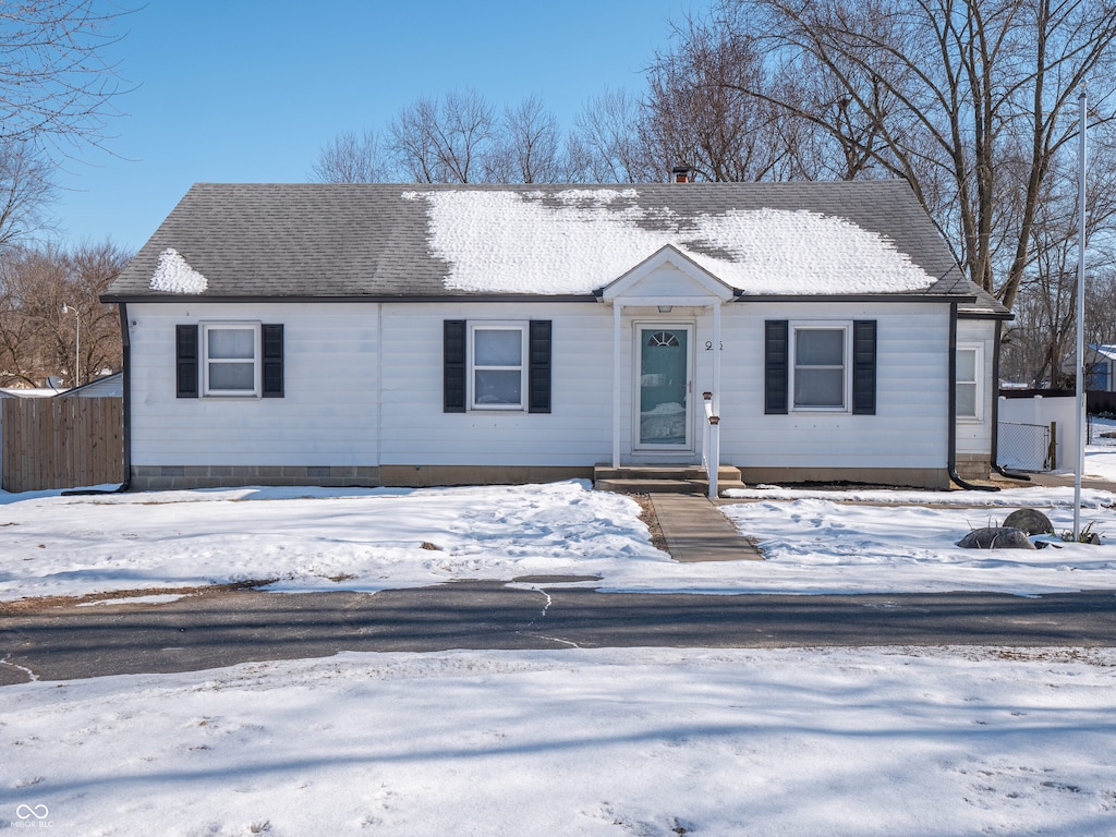 view of front of house