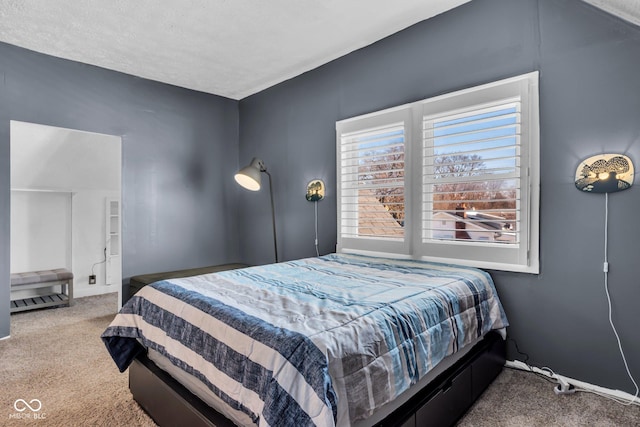 bedroom with carpet floors