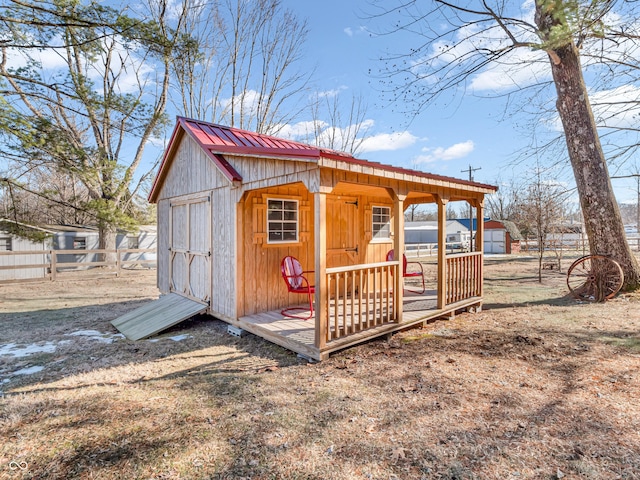 view of outbuilding