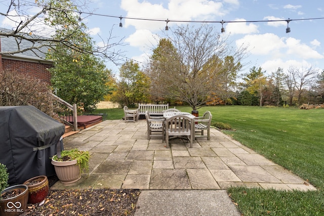 8552 E 550 S, Zionsville, IN 46077 - view of patio featuring outdoor dining area and area for grilling