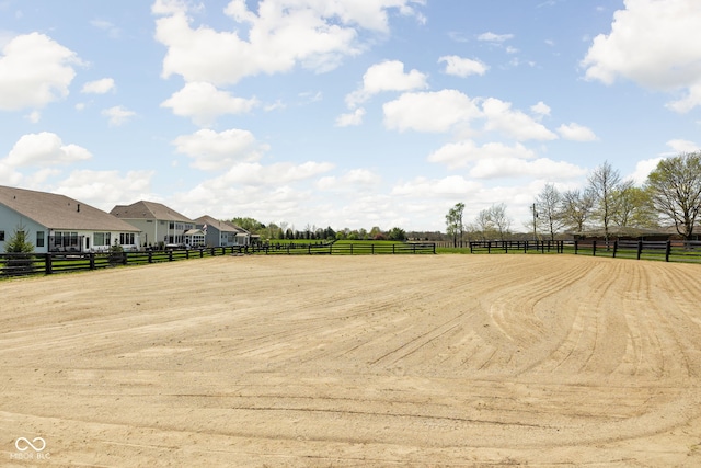 8552 E 550 S, Zionsville, IN 46077 - view of yard featuring an outdoor riding arena and a view of rural / pastoral area