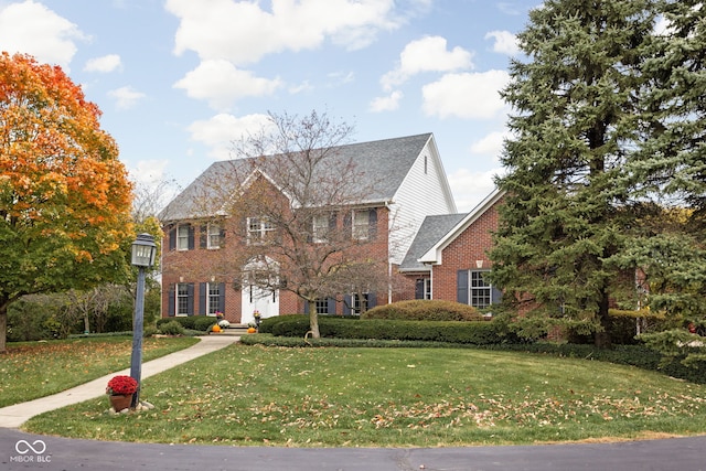 8552 E 550 S, Zionsville, IN 46077 - colonial home featuring brick siding and a front yard