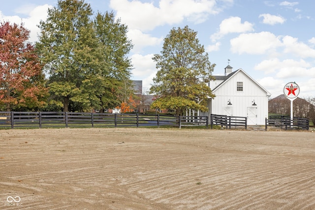 8552 E 550 S, Zionsville, IN 46077 - view of yard with an outdoor riding arena and an outbuilding