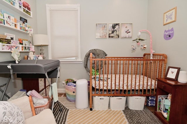 1719 Fletcher Ave, Indianapolis, IN 46203 - bedroom featuring a nursery area