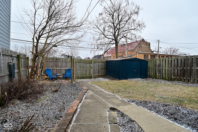 1719 Fletcher Ave, Indianapolis, IN 46203 - view of yard featuring a storage shed