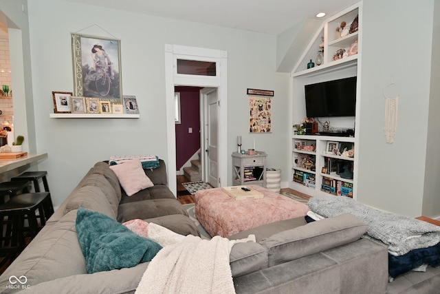 1719 Fletcher Ave, Indianapolis, IN 46203 - living room featuring wood-type flooring