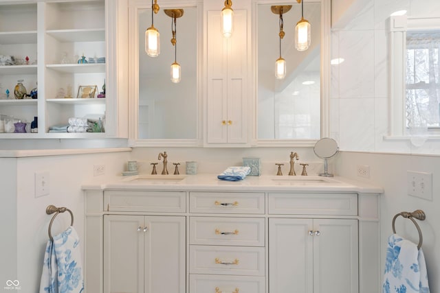 bathroom with vanity