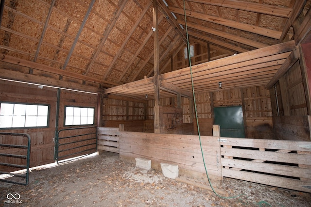 view of horse barn