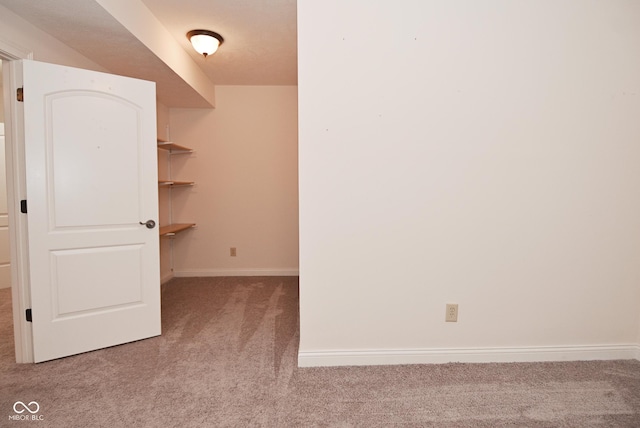 interior space featuring carpet flooring