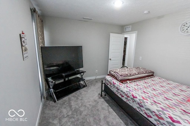 bedroom with carpet