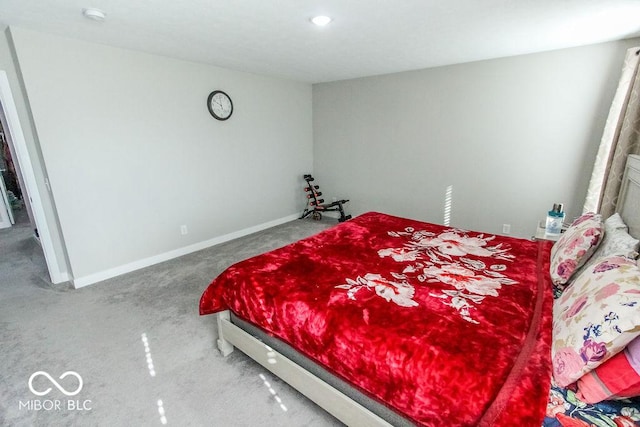 bedroom with carpet flooring