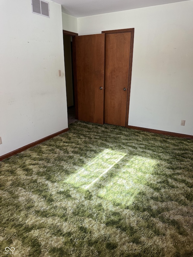 view of carpeted empty room