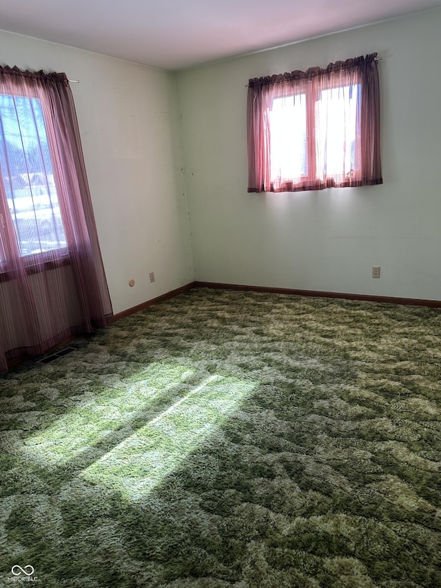 view of carpeted empty room