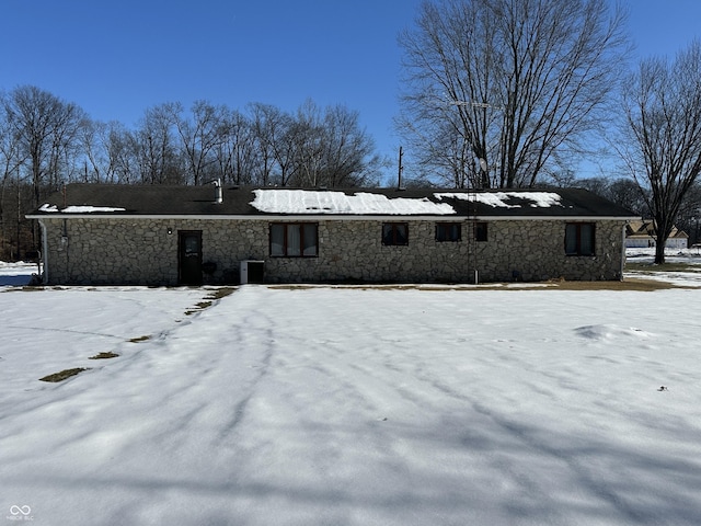 view of front of home featuring central AC